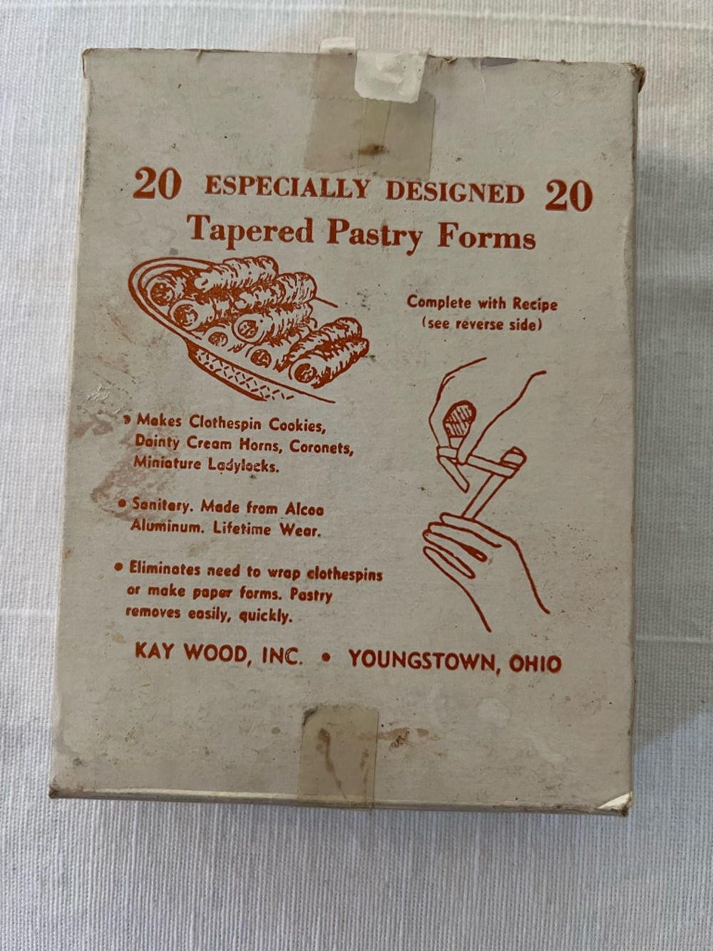 VTG Alcoe Aluminum Tapered Pastry Forms Set Mini Ladylocks Coronets Cream Horns